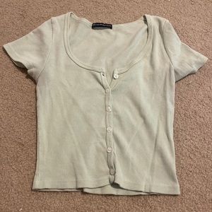 Brandy Melville Mint Green crop top